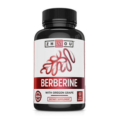 Front view of Zhou Berberine with Oregon Grape bottle label