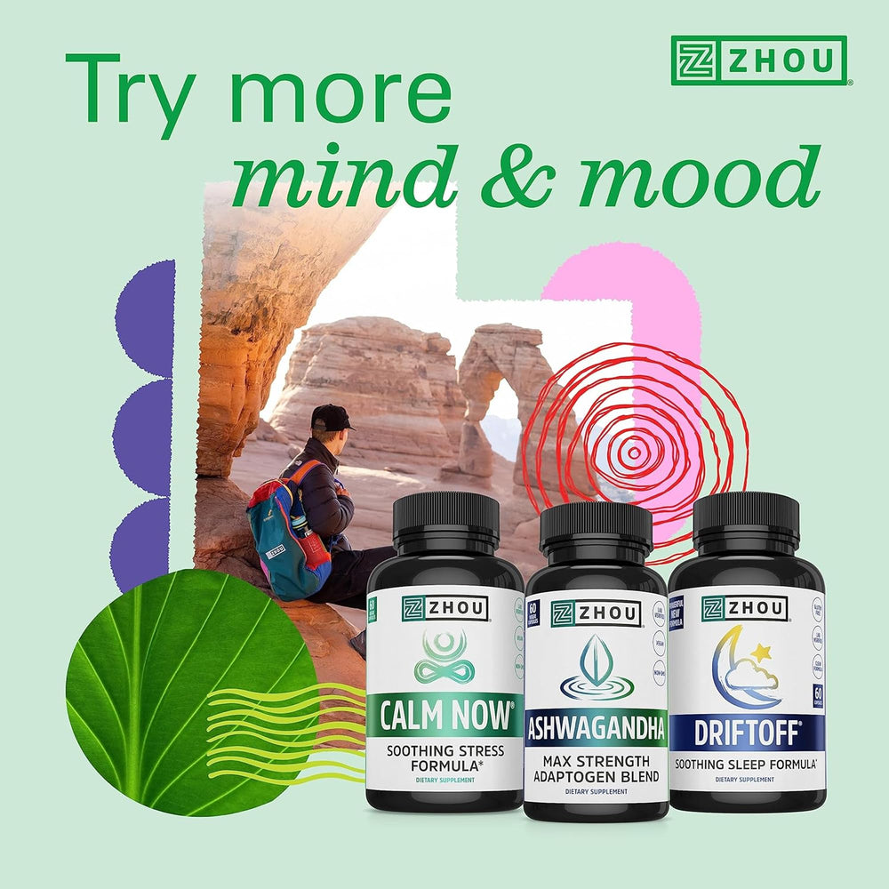 Close-up of L-Theanine and caffeine ingredients on packaging