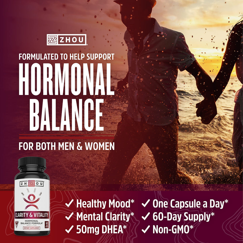 Illustration of hormonal balance and healthy aging