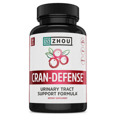 Zhou Cran-Defense bottle with Cranberry D-Mannose capsules