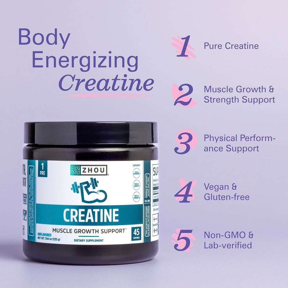 Unflavored creatine powder mixed with water