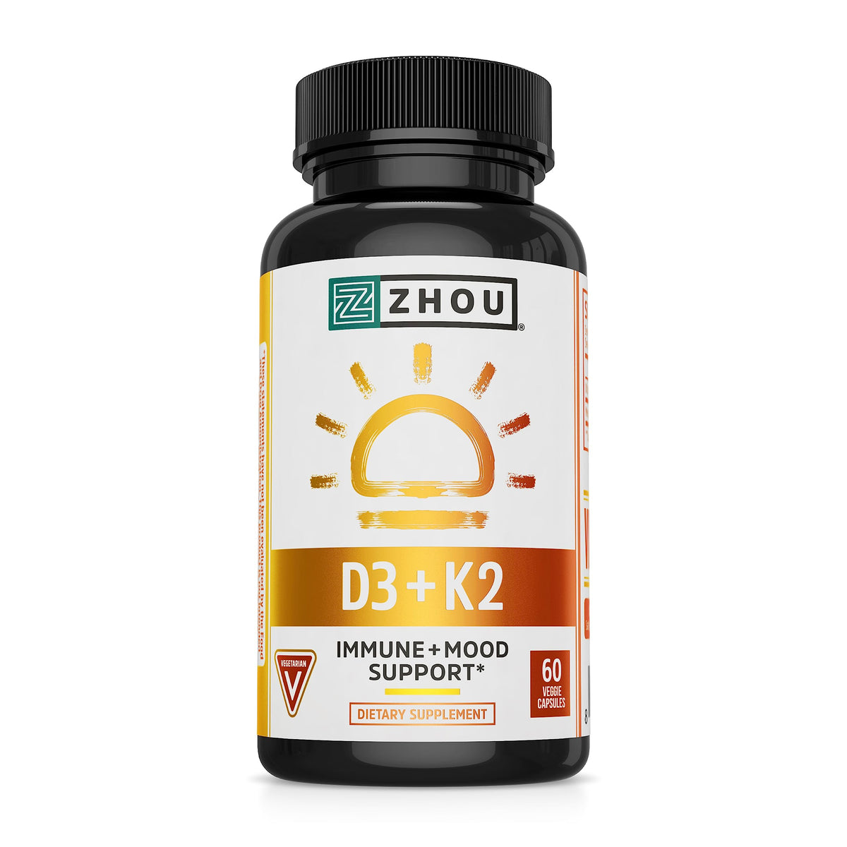 Zhou D3+K2 packaging with bottle and box
