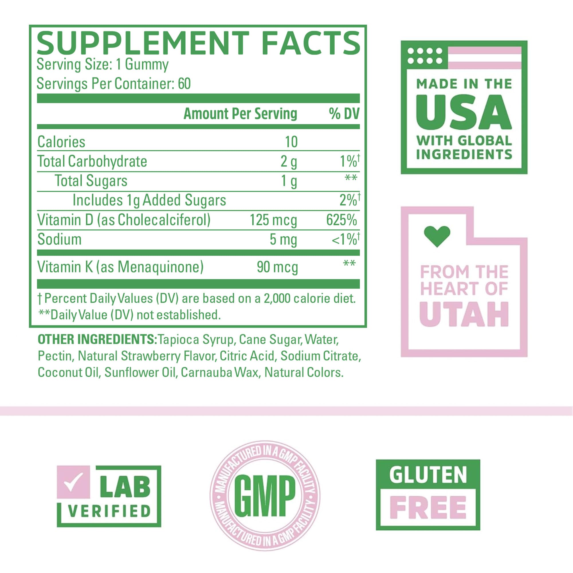 Zhou D3+K2 gummies packaging