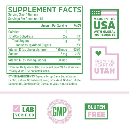 Zhou D3+K2 gummies packaging