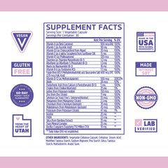 Close-up of Daily Boost label highlighting ingredients