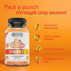 3-in-1 formula label with elderberry, vitamin C and zinc