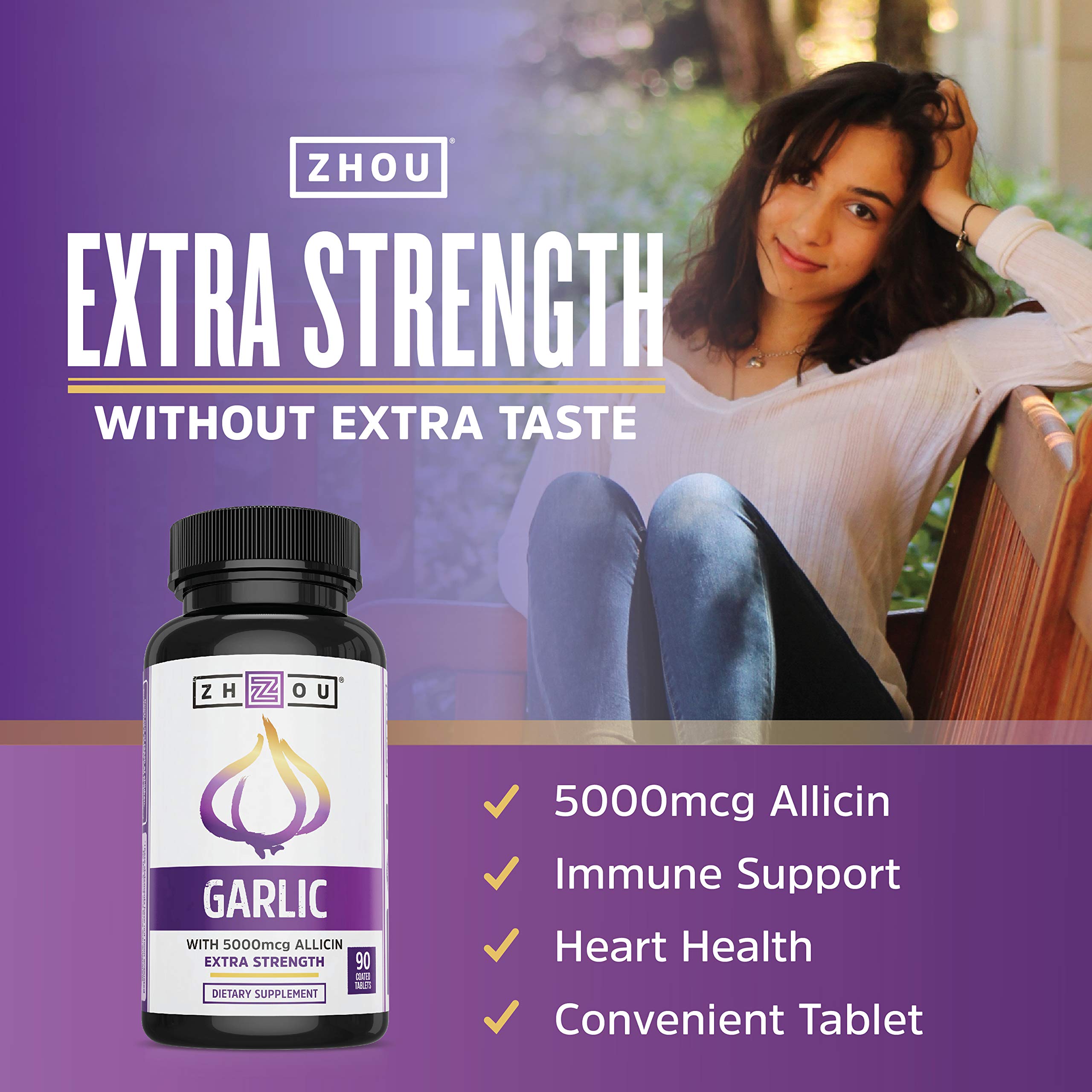 Packaging for Zhou Garlic with Allicin supplement