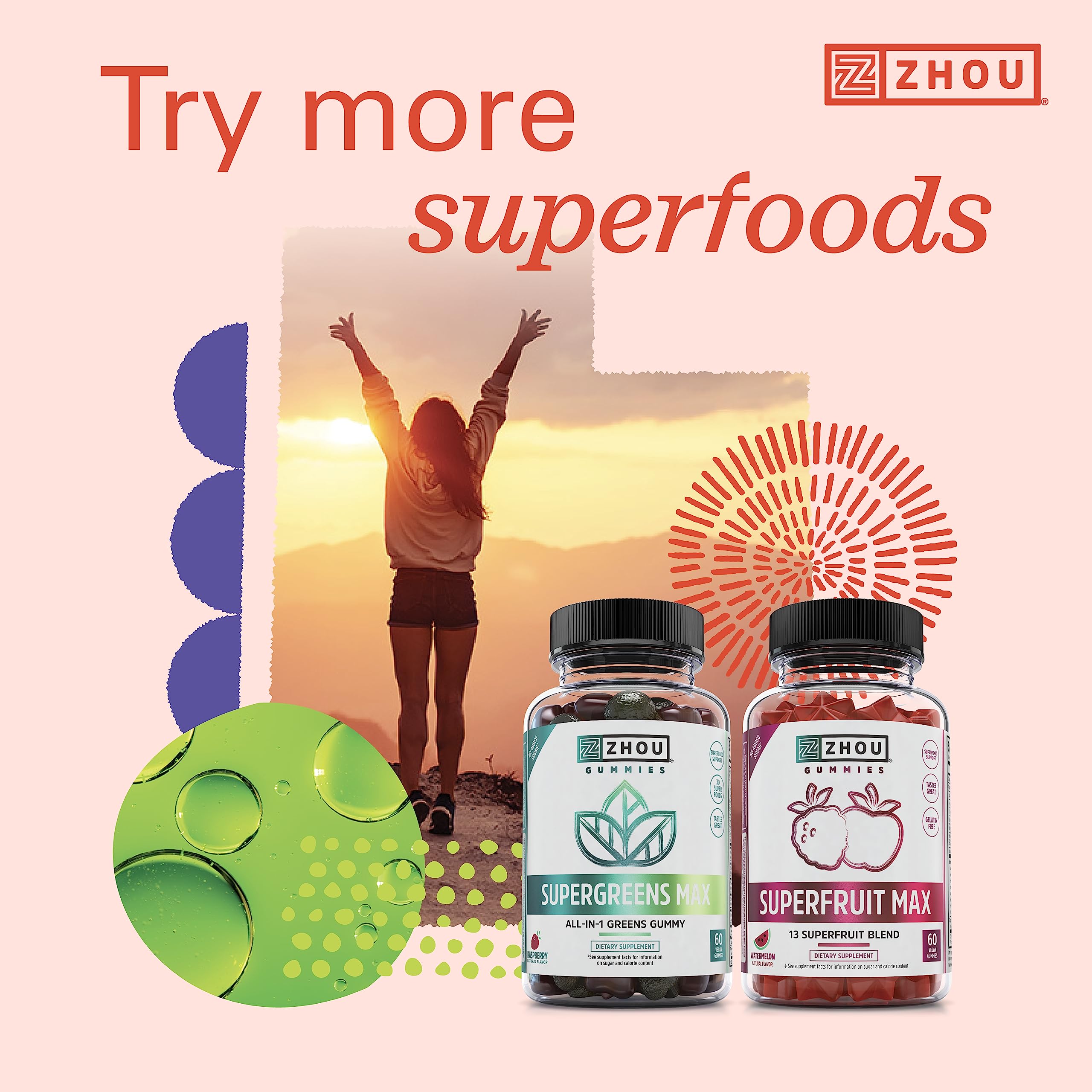 Serving scoop of ZHOU Superfruits Powder