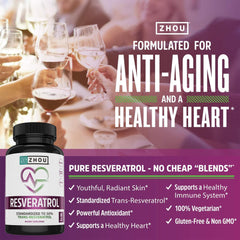 Zhou Resveratrol ingredients and 1000mg per serving
