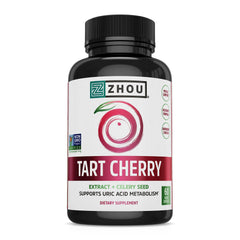 Zhou Tart Cherry Extract + Celery Seed capsules bottle (60 count)