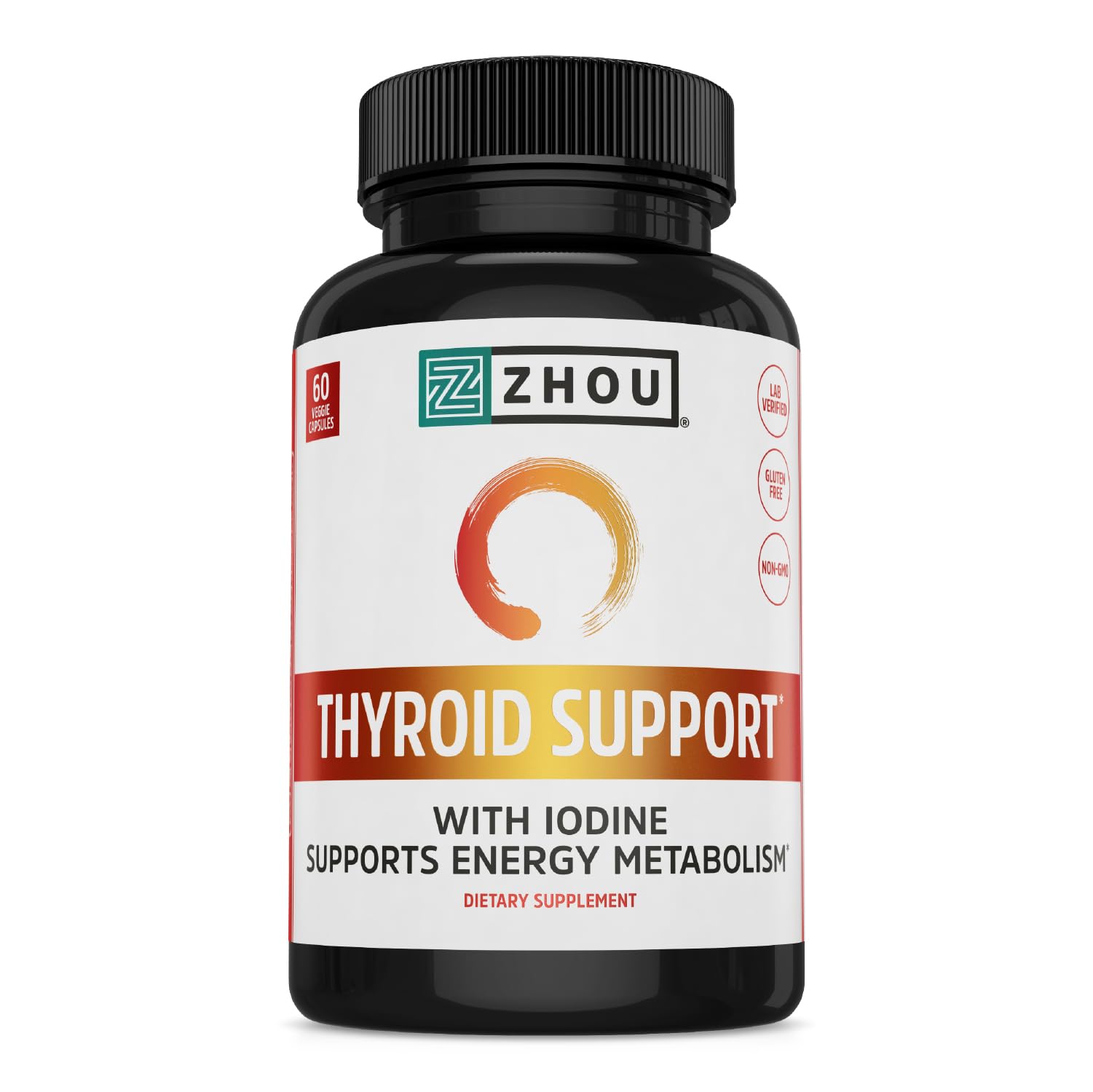 ZHOU Thyroid Support front label