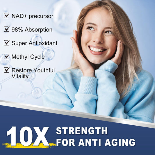 Close-up of NMN with resveratrol and nicotinamide riboside formula