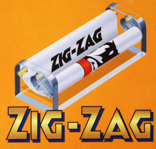 Zig Zag rolling machine front view in regular 7.7 cm size