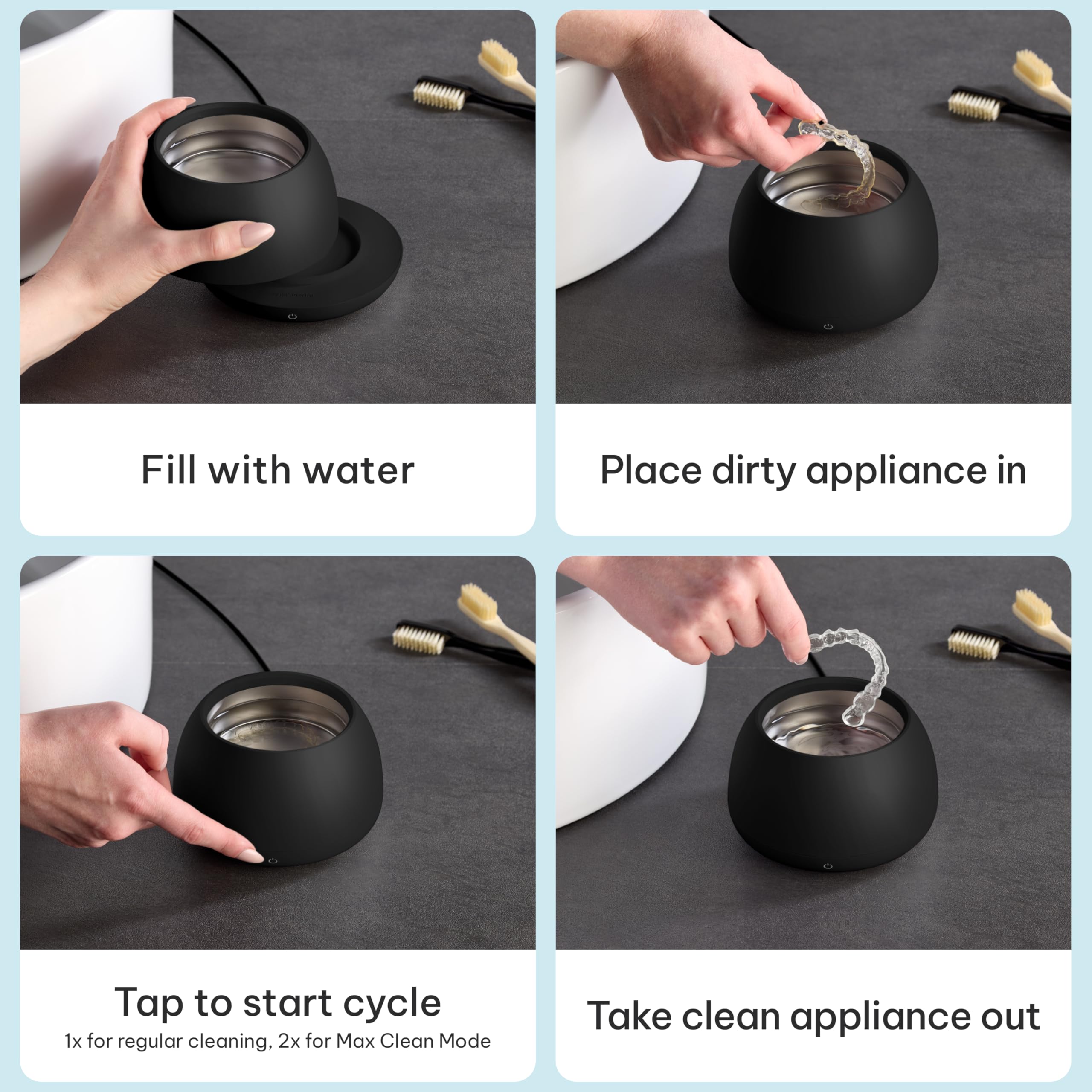 Removable water tank on Zima Dental Pod PRO