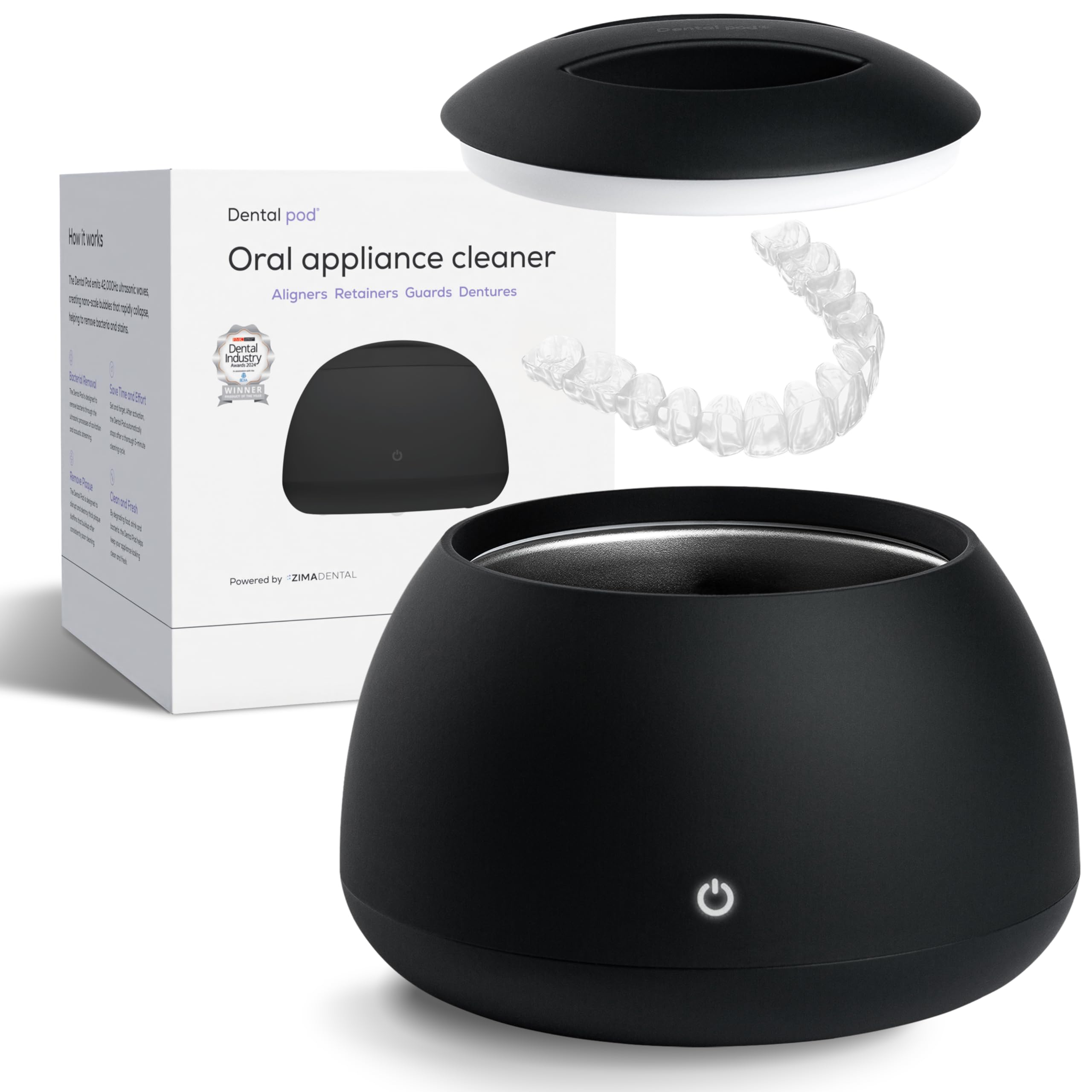 Front view of Zima Dental Pod Ultrasonic Cleaner