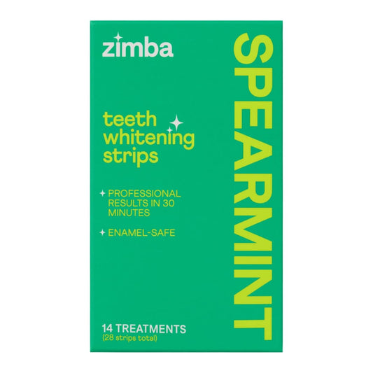Zimba Spearmint Teeth Whitening Strips packaging