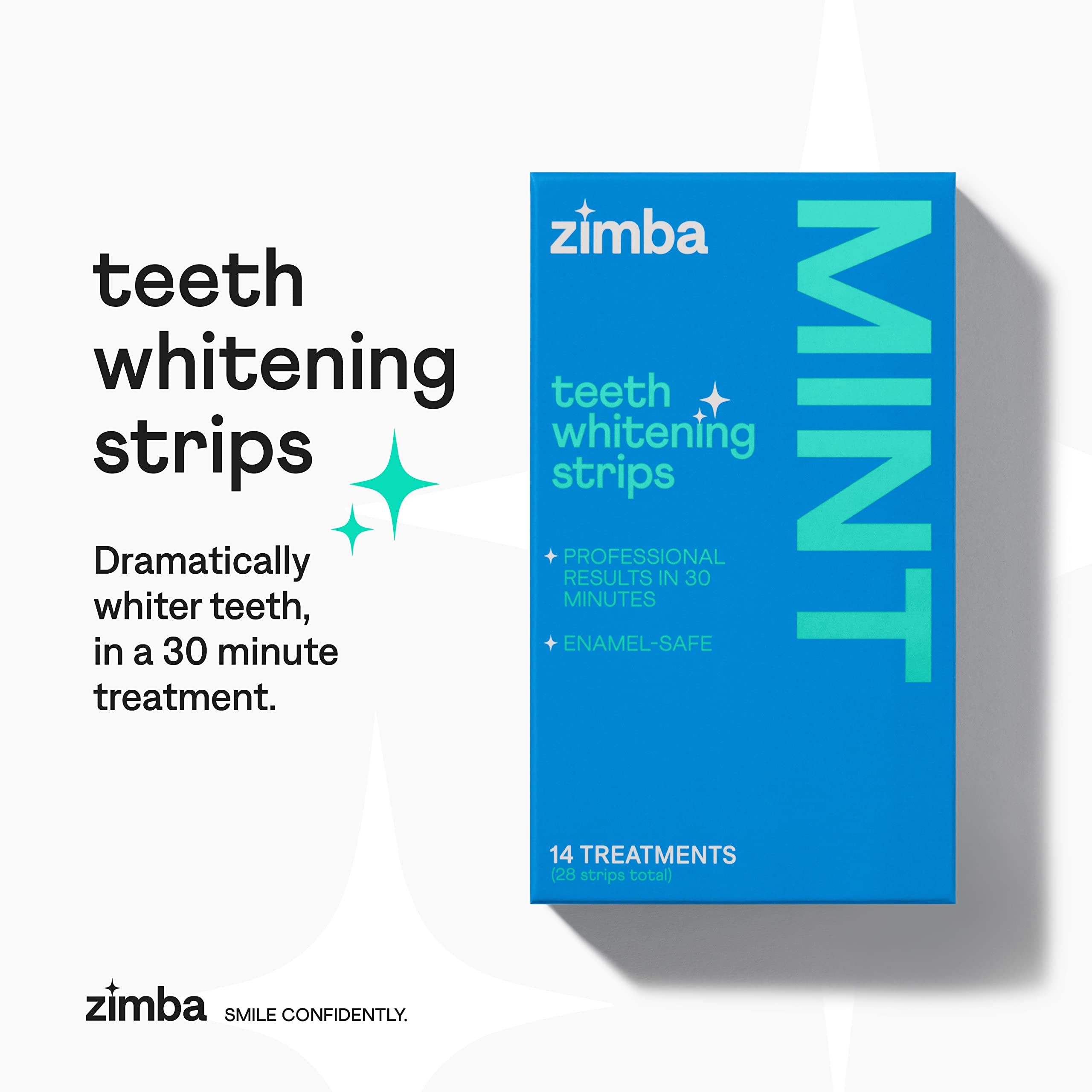 Non-slip adhesion design of Zimba whitening strips