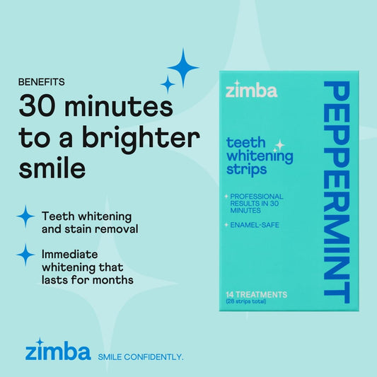 Zimba Teeth Whitening Strips packaging