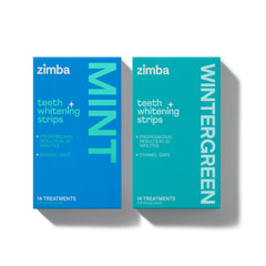 Zimba Teeth Whitening Strips for Sensitive Teeth with mint and wintergreen flavors (28 strips pack) - image 1