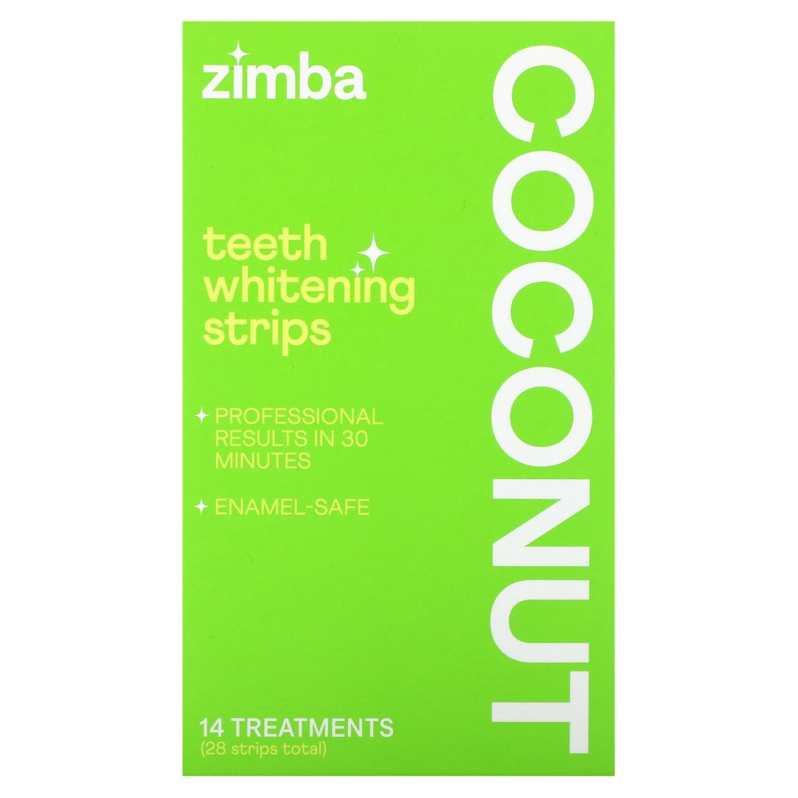 Zimba whitening strips in use for stain removal