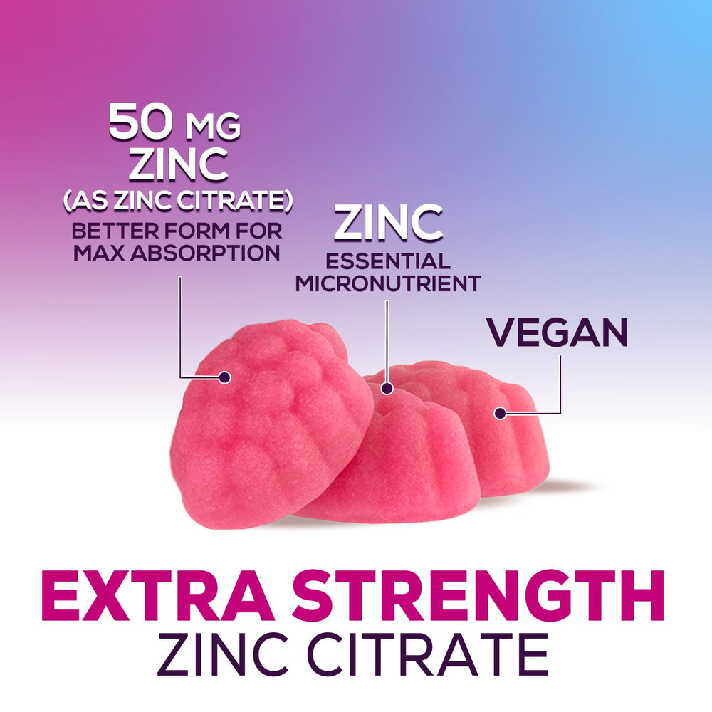 Ingredients list for Zinc 50mg Gummies