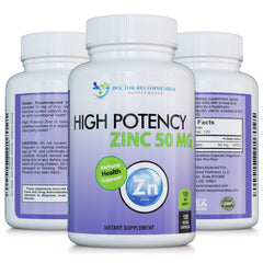 Bottle of Zinc 50mg Picolinate with 120 vegan capsules