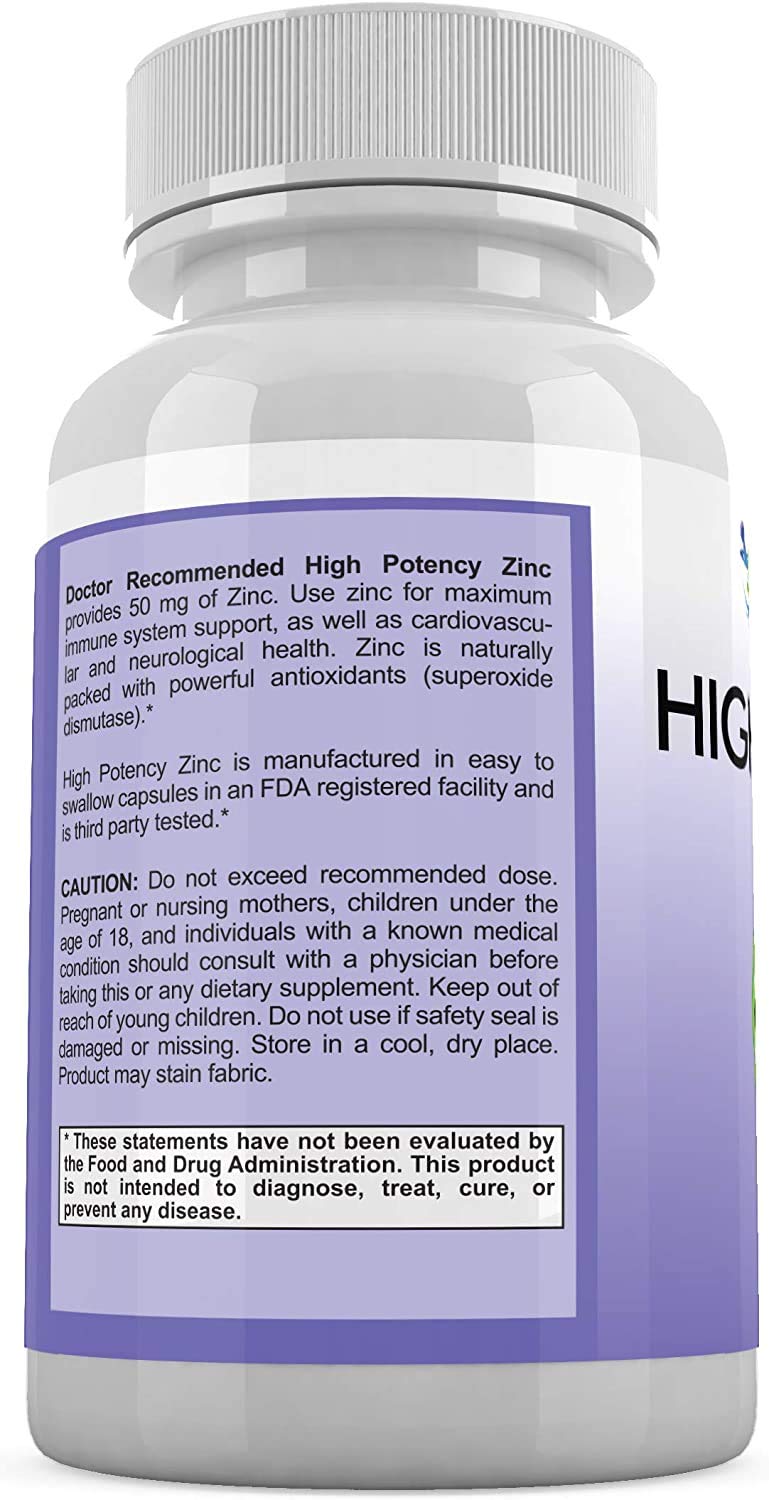 Made in USA zinc supplement tested in a laboratory