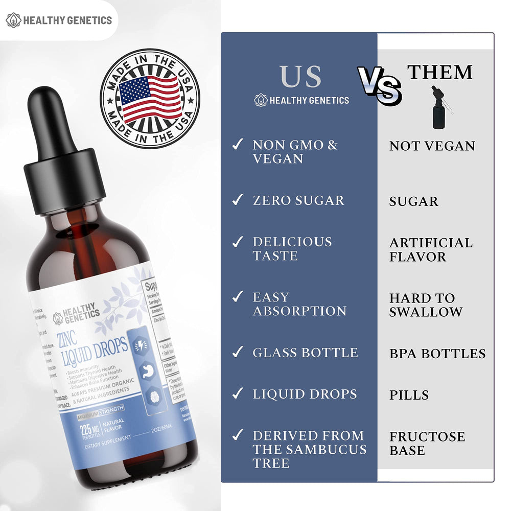 Zinc drops aiding mood and brain function