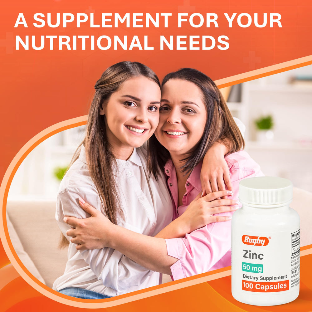 Gluten-free ingredients for Rugby Zinc 50mg