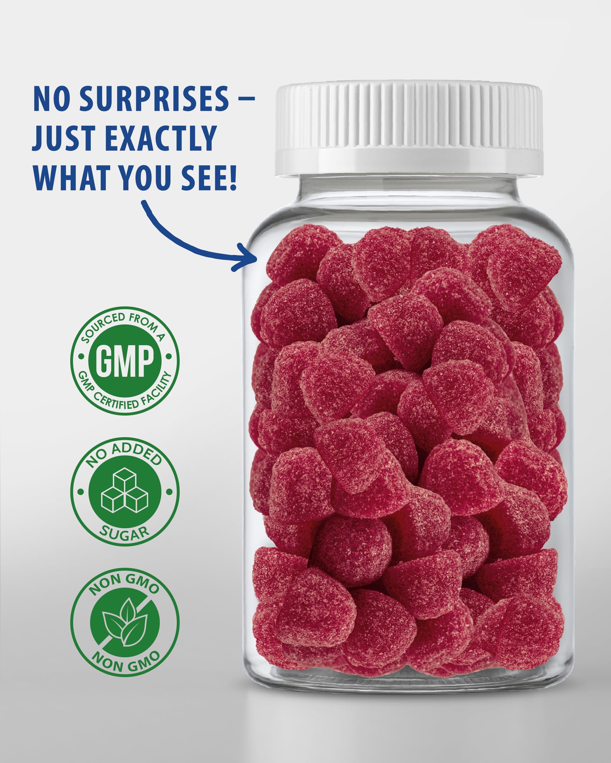 Zinc gummies nutrition facts label