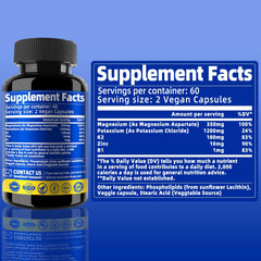 Zinc, K2 and vitamin B1 symbols representing nutrient support
