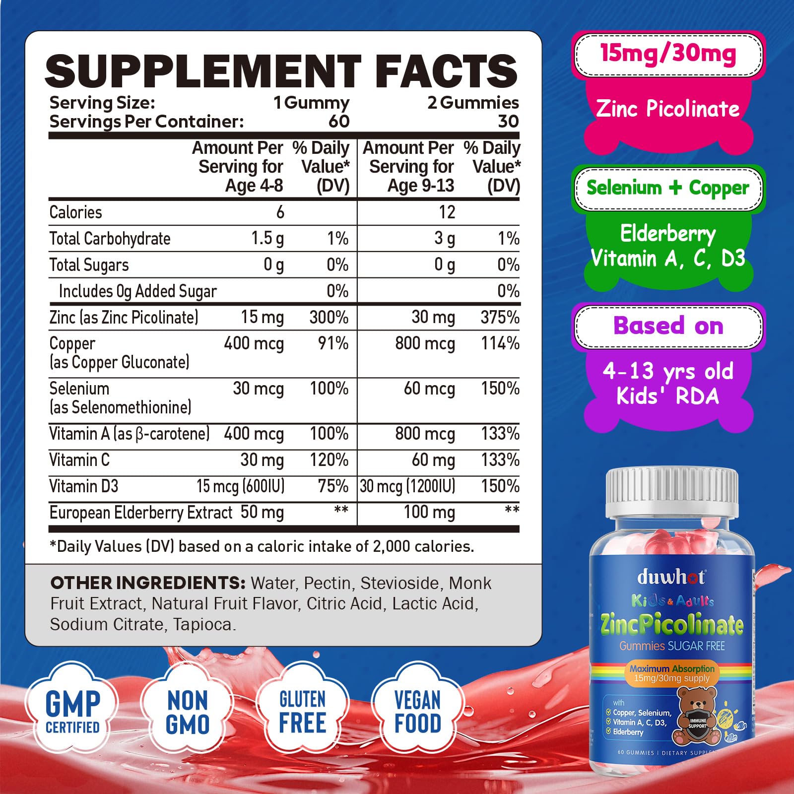 Product packaging with bottle and label