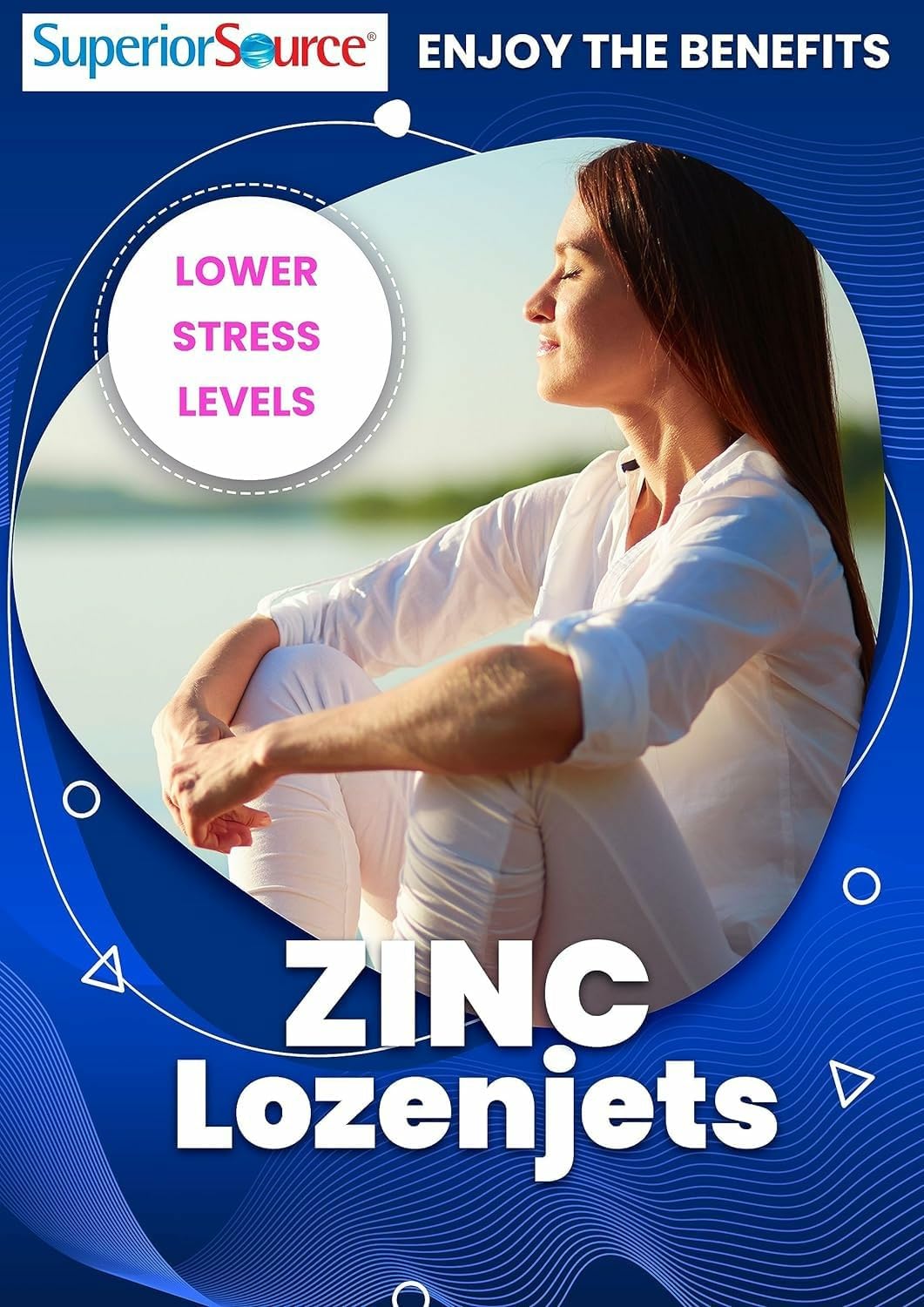Instant-dissolve zinc lozenjet tablet dissolving on tongue