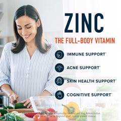 Zinc supports skin health and acne reduction