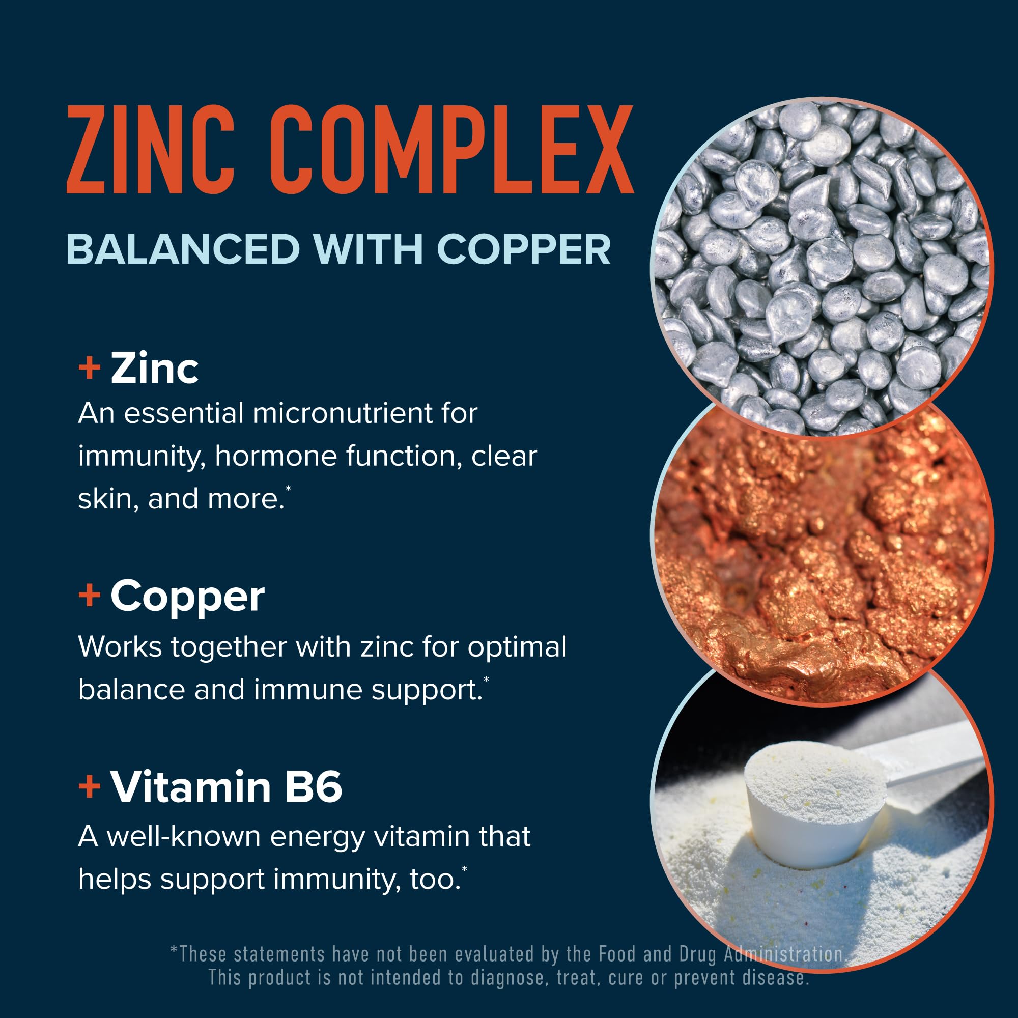 Vegan and gluten-free zinc supplement packaging
