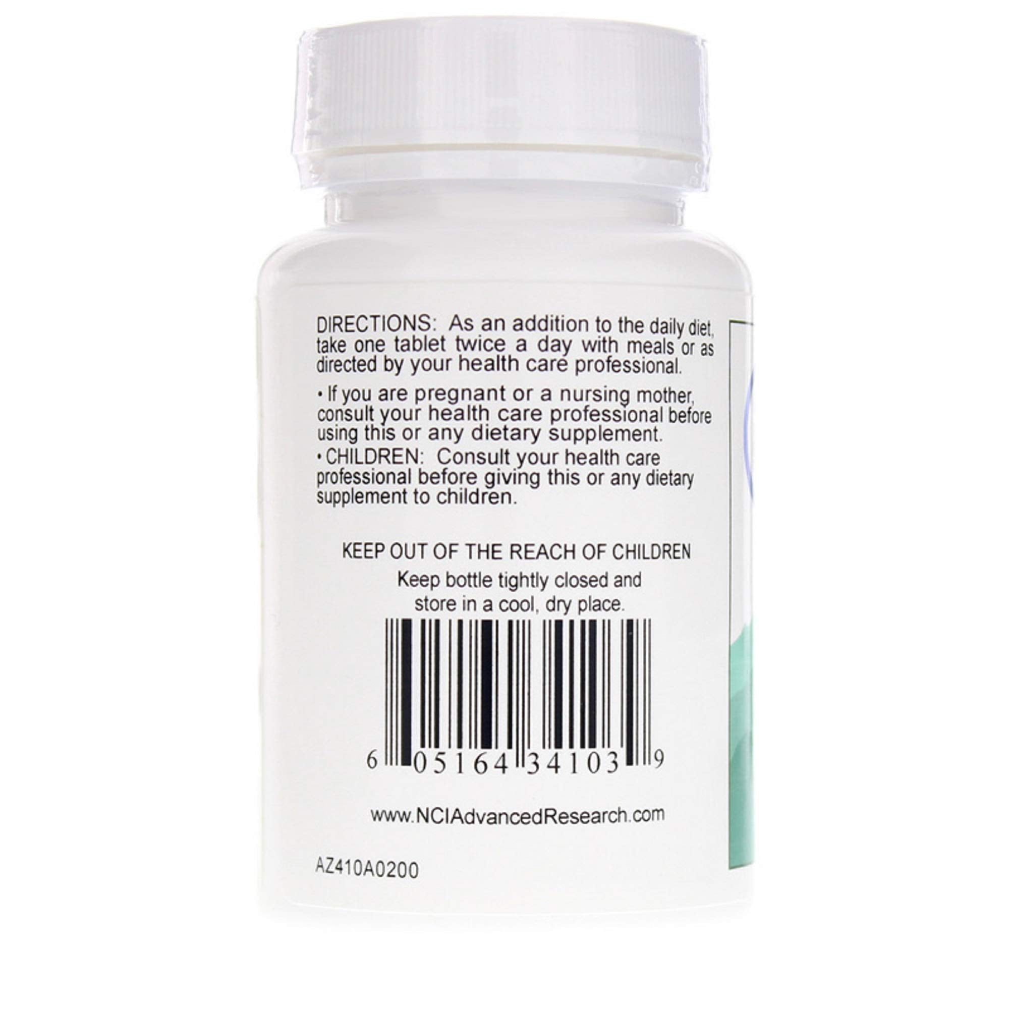 Zinc Orotate 60 mg bottle 200 tabs Pack of 2 – product label