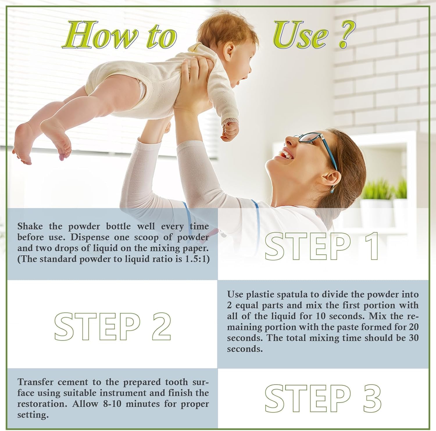 Temporary crowns and bridges restored with zinc oxide eugenol cement kit