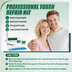Step-by-step home dental repair instructions