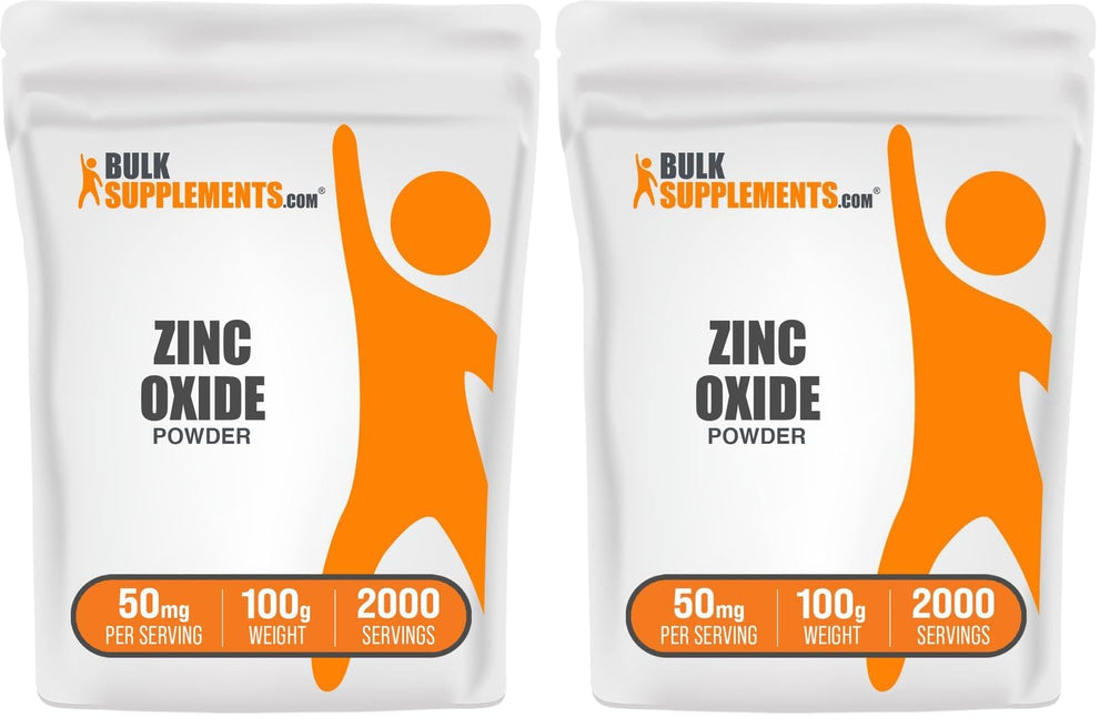 Zinc oxide powder bottle, 100 g, pack of 2