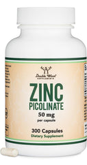 Zinc Picolinate 50mg 300-capsule bottle for immune support