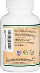 Close-up of Zinc Picolinate 50mg capsules