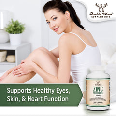 Zinc Picolinate 50mg – 300 capsules product shot for immune support