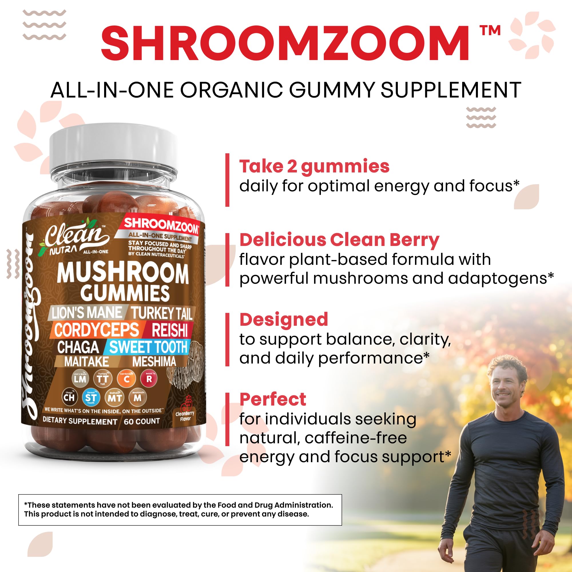 Mineral-enhanced mushroom gummies (zinc, potassium, iron)