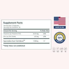 Zinc and thiamine ingredients in the formula