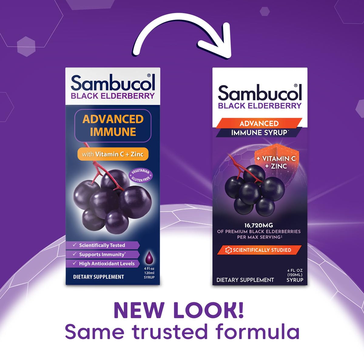 Sambucus nigra elderberry extract with Vitamin C and Zinc