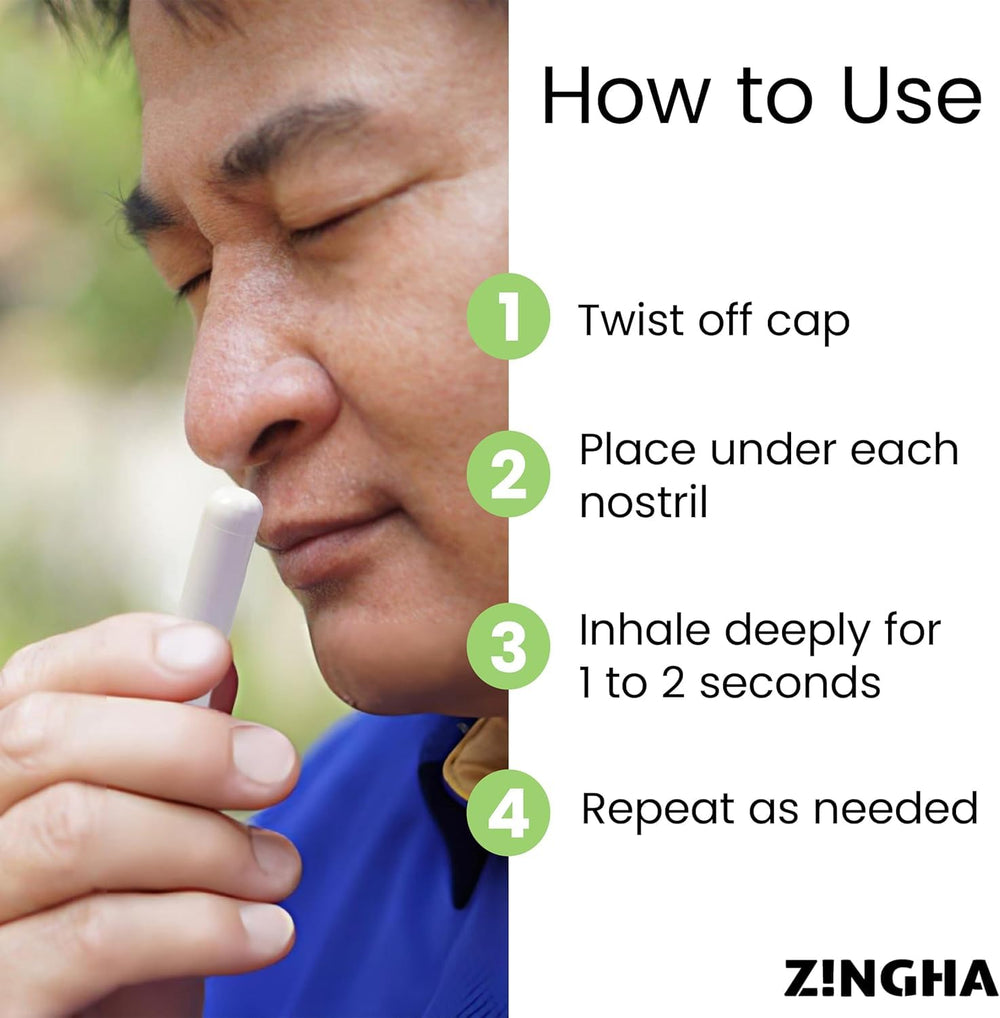 Nasal stick providing sinus relief on the go