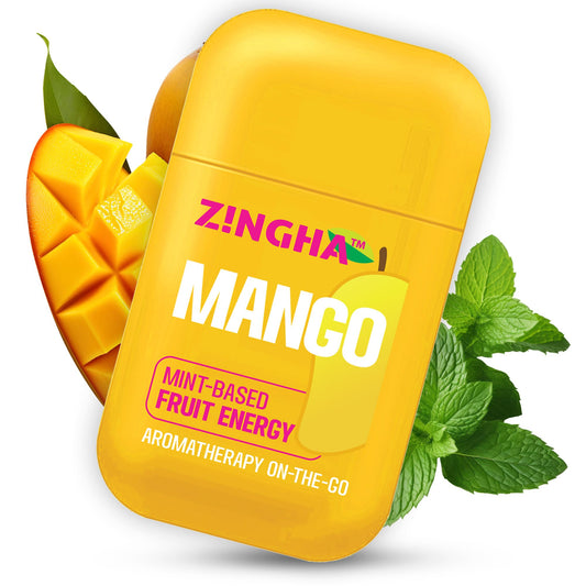 Z!NGHA dual nasal inhaler stick packaging showcases portable wellness on the go.