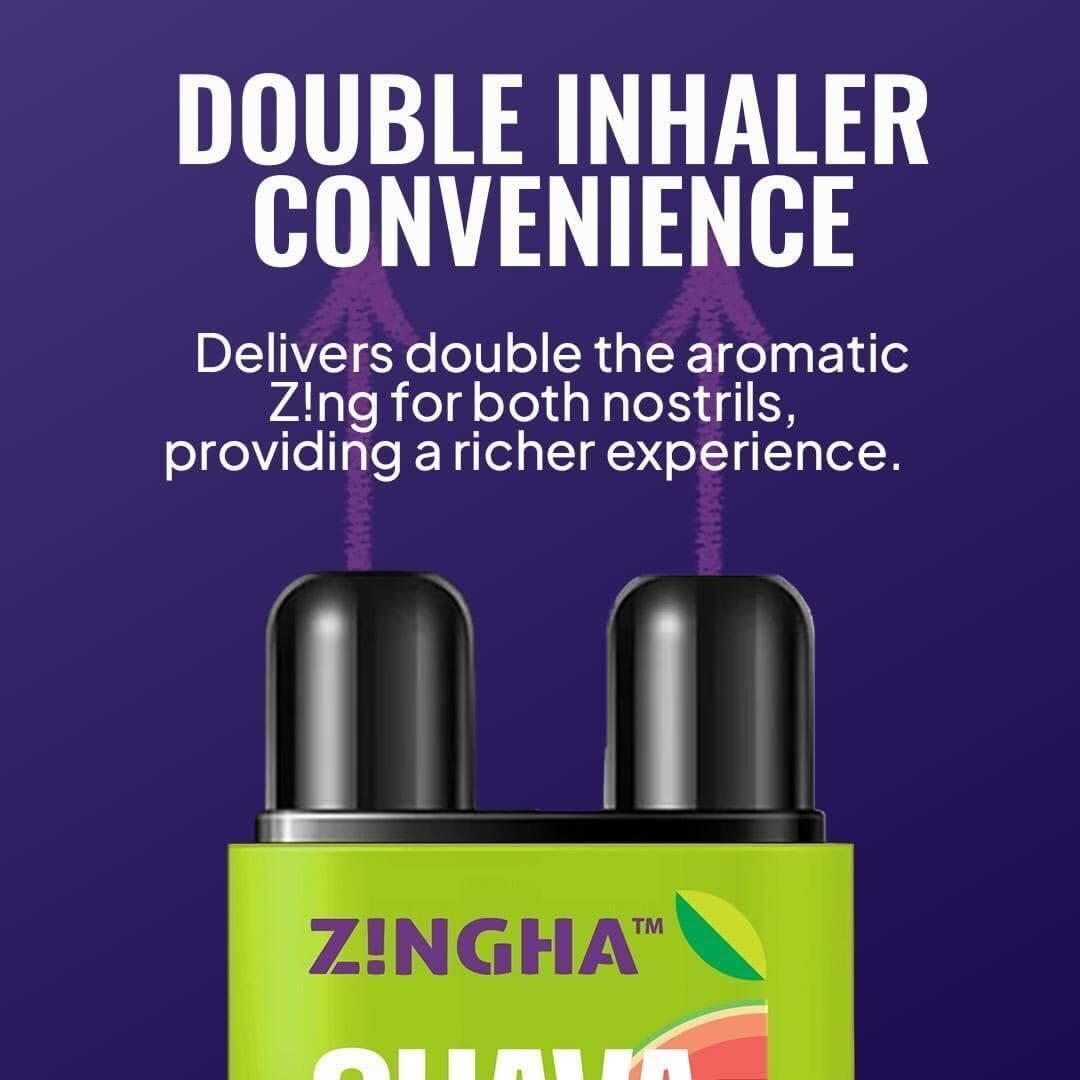 Z!NGHA pocket-friendly nasal stick fits in a pocket or purse.