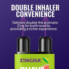 Z!NGHA pocket-friendly nasal stick fits in a pocket or purse.