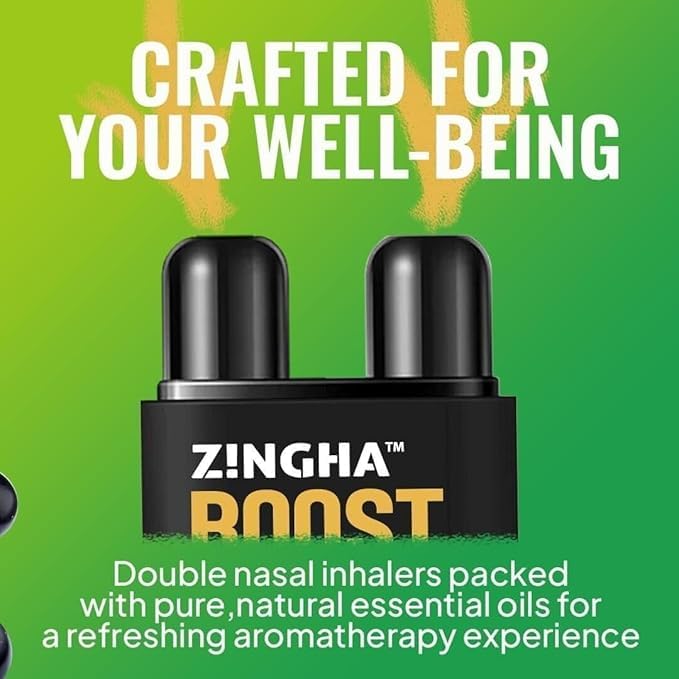 Z!NGHA travel-friendly nasal-stick shown for on-the-go refreshment.
